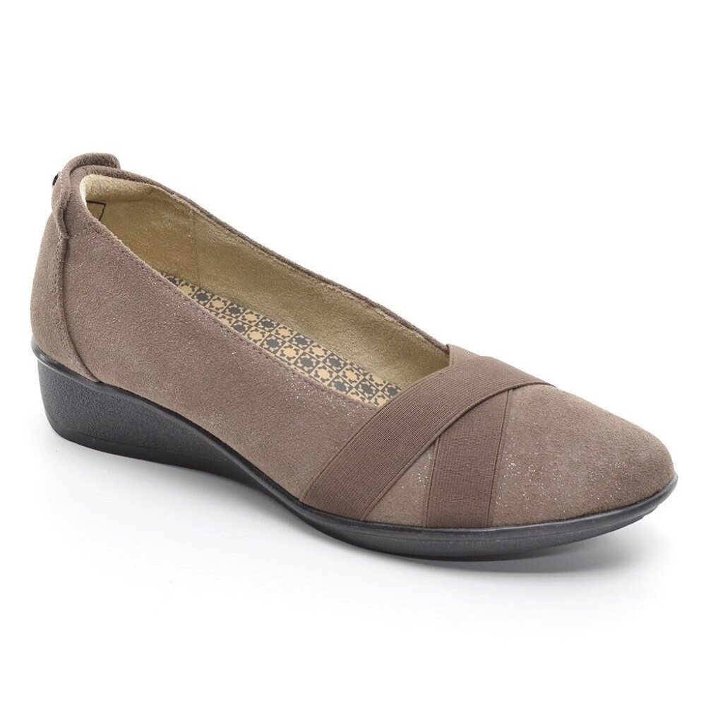 Revere Seoul Rusty Metallic Wedge Loafers 9 / 40 New